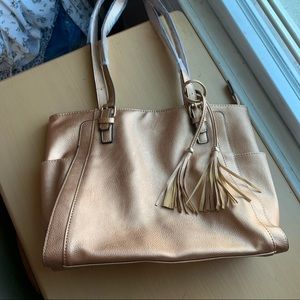 Purse Tote For Women Fashionable Golden color